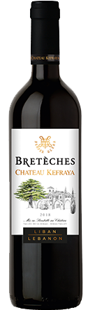 chateau kefraya BRETECHES NOUVELLE ETIQUETTE ROUGE